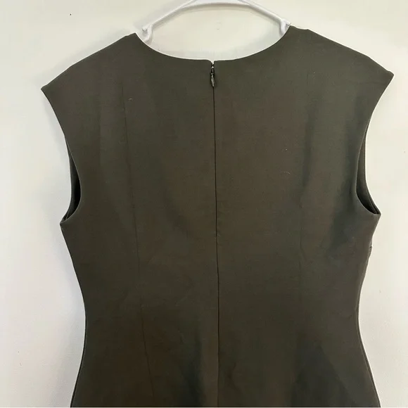 Banana Republic Cross-Back Sheath Dress, Dark Green Size Small New with Tags - Picture 7 of 9